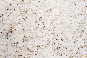 Jeera pilau rice at an indian restaurant buffet