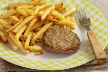 steak haché et frites 18042015