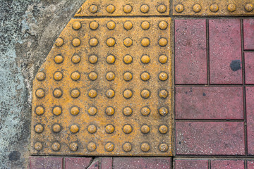 image of close up at Tactile paving texture