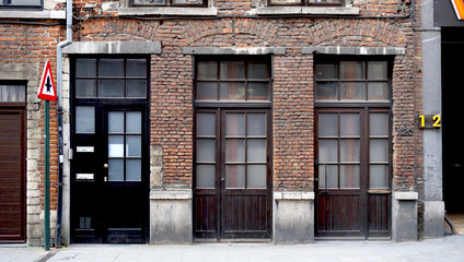 Fototapeta na wymiar building facade in belgium