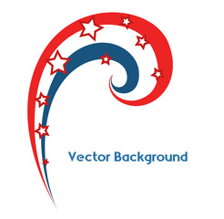 Decorative Rainbow Stars Background