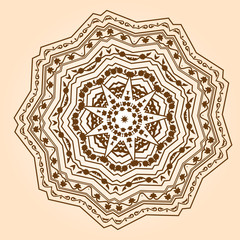 Radial floral pattern