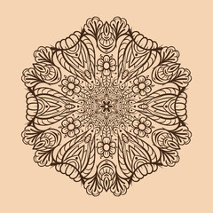 Radial floral pattern