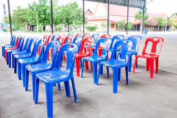 plastic chairs
