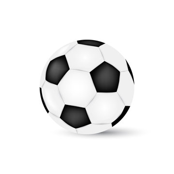 Soccer ball isolated on white background. Football
