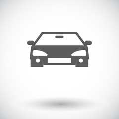 Obraz premium Car flat icon.