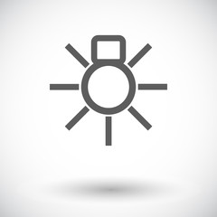 Obraz premium Bulb flat icon.