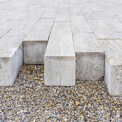 Pflastersteine aus Beton