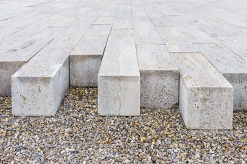 Pflastersteine aus Beton