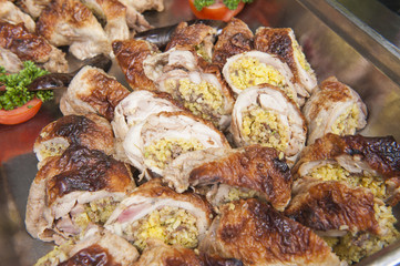 Topkapi chicken at an oriental restaurant buffet