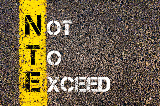 Business Acronym NTE - Not To Exceed