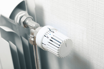 temperature knob of heating radiator
