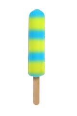 yellow and blue popsicle