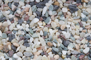 colorful sea pebbles