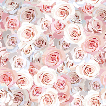 Seamless rose background