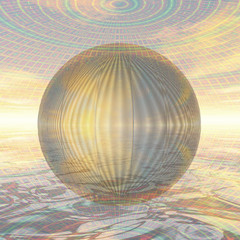 metal ball in spherical environment