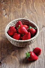Strawberries in a basket