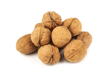 heap of ripe walnuts