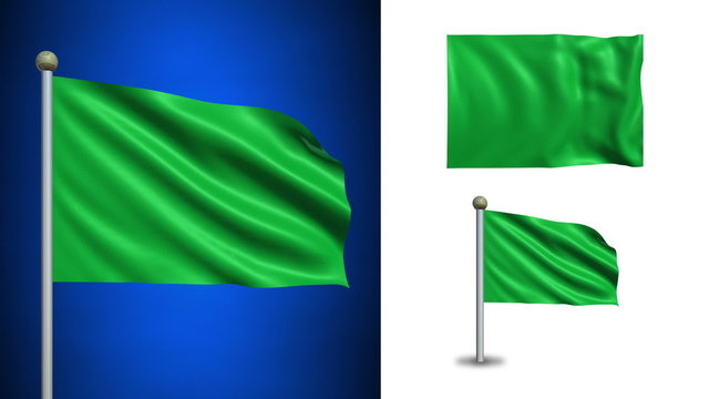 Libya flag - with Alpha channel, seamless loop!