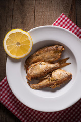 Fish on plate