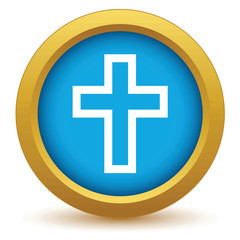 Gold Christianity icon