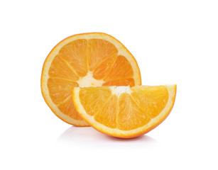 Orange on a white background