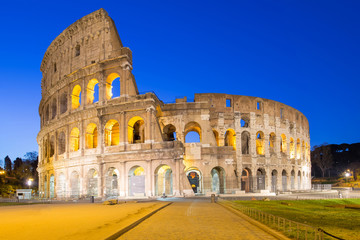 Fototapeta na wymiar Colosseum the landmark of Rome, Italy.