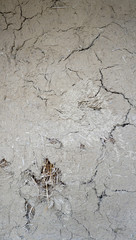 crack on clay wall
