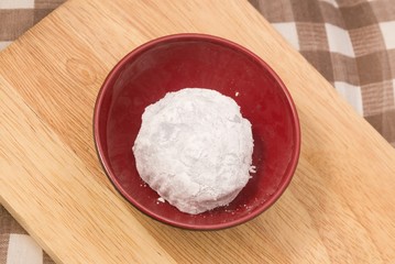 Japanese Sweet of Strawberry Mochi or Ichigo Daifuku
