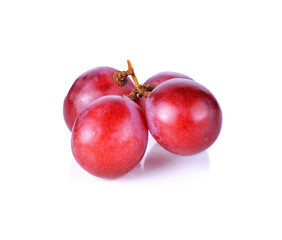 red grape isolated on white background
