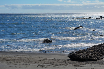 Fototapeta premium Sea Wave On The Beach Shot Near Costa Calma Fuerteventura.spain.