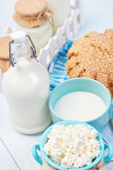 Milk products. Healthy food.