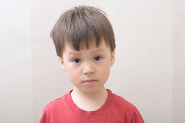 Caucasian boy portrait
