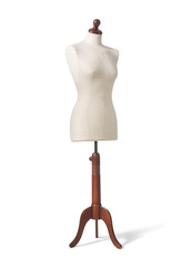 Weibliche Schneiderpuppe - Schr&auml;gansicht