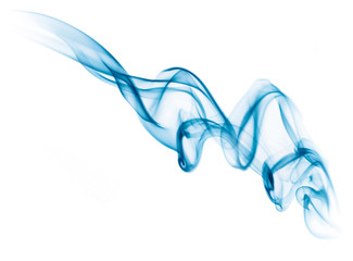 Gefärbte Rauchwolke in Türkisblau