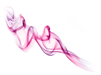 Obraz na płótnie Canvas Gefärbte Rauchwolke in Pink