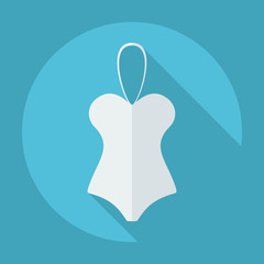 Flat modern design with shadow brassiere