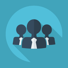 Flat modern design with shadow business icon