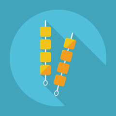 Flat modern design with shadow fast food