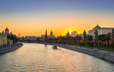 Sunset view of Kremlin in Moscow, Russia © Ekaterina Belova