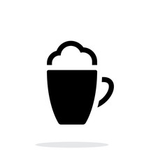 Foam Coffee simple icon on white background.
