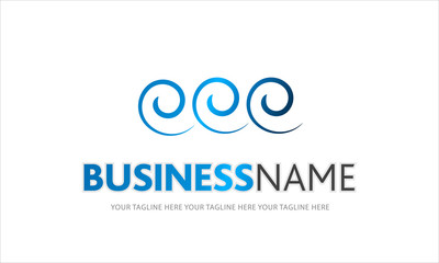 logo acqua, terme, onde,