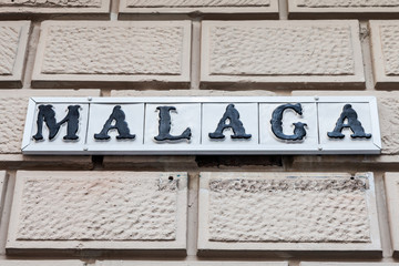 Fototapeta na wymiar Malaga Entrance