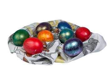heap of painted easter eggs