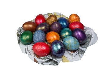 heap of painted easter eggs