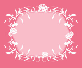 Wedding invitation frame.