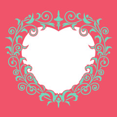 Wedding invitation frame.