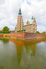 Rosenborg castle fortification in Copenhagen, Denmark.