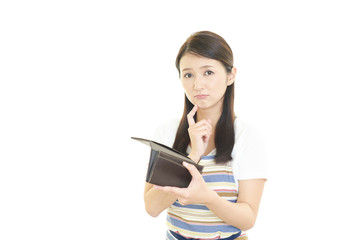 Fototapeta premium がっかりした表情の主婦