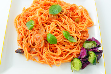 美味しそうなスパゲティー